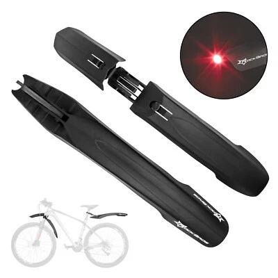 ROCKBROS Fahrrad Schutzbleche Set Vorne + Hinter Kotflügel Gummi 26 Zoll MTB Neu
