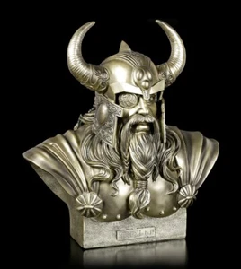 Odin Büste groß limitiert S1 - Figur Deko Wikinger Fantasy Gott Statue - Bild 1 von 7