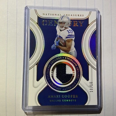 2021 National Treasures Amari Cooper Century Materials - Player Worn 🔥 10/10 - Image 1 of 3