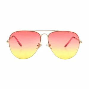 MARCO DORADO FOSTER GRANT AVIATOR SIN MONTURA ROSA SE DESVANECE EN AMARILLO 35808FGX800 - Imagen 1 de 2
