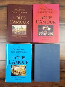 Louis L'Amour Collected Short Stories HardBack Book Lot 1,2,6,7 - Picture 1 of 3