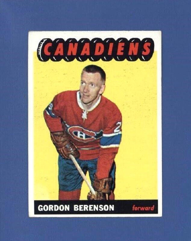 1965-66 Topps #9 GORDON BERENSON EX/EX+ Montreal Canadiens