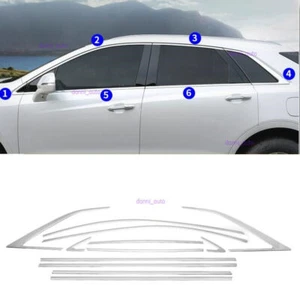 For Cadillac XT5 2017-2024 Stainless Silver Window Molding Sill Strip Cover Trim - Imagen 1 de 2