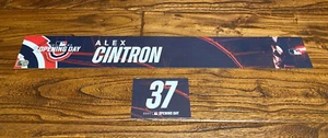 Placa de identificación casillero de día de apertura usado juego Alex Cintron 2024 de los Astros y #37 MLB auténtica - Imagen 1 de 6