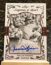 2011 Leaf Legends of Sport Rollie Fingers Auto /10 #BA-73 SSP HOF