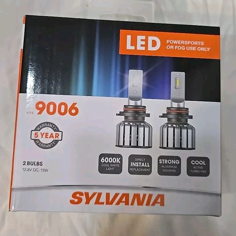 Juego de 2 pares de faros antiniebla deportivos LED Power Sylvania 9006 - NUEVO 9304 Foto 1 de 1
