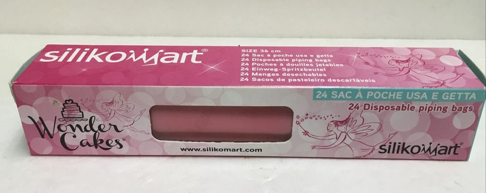 Silikomart Wonder Cakes 24 Disposable Piping Bags/ 36 cm ~ NIP  /Made in Italy - Image 1 of 4