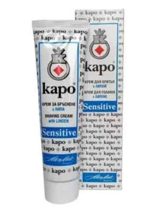 Bulgarian communist-era Men's shaving cream KARO Sensitive with linden - 100ml - Picture 1 of 2