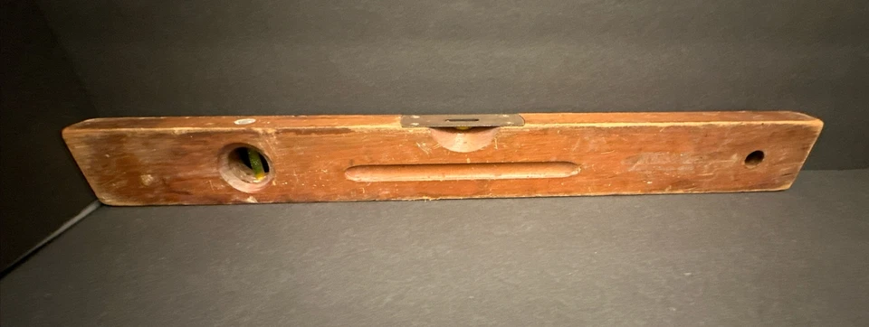 Vintage 24” Wood Level E.A. Stevens Level Co. Newton Falls, Ohio TESTED_WORKS !! - Image 1 of 4