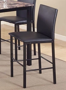 Modern Counter Height Dining Chairs 4-Piece Set, Metal Frame Comfortable Stylish - Picture 1 of 11