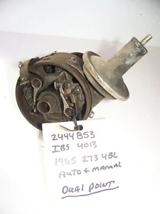 1965 DODGE PLYMOUTH BARRACUDA 273 4 BARREL DUAL POINT DISTRIBUTOR OEM #2444853 - Picture 1 of 5