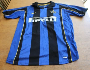 #32 VIERI XL NIKE INTER MILAN PIRELLI VTG Football SOCCER Jersey 2000-2002 - Picture 1 of 5