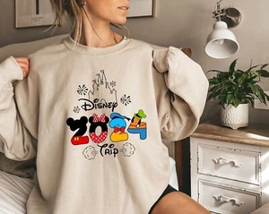 Mickey and Friends Sweatshirt, Family Trip 2024 Hoodie, Family Matching Crewneck - Picture 1 of 10