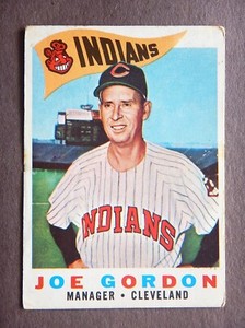 Joe Gordon #216 Topps 1960 Baseball Card (Cleveland Indians) *G