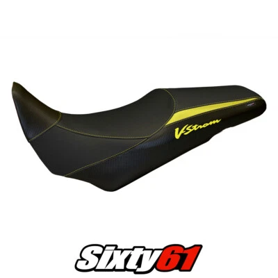 Cubierta de asiento Tappezzeria amarillo negro Suzuki VStrom 1000 2014-2016 2017 2018 2019 Foto 1 de 4