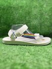 TEVA Strap Sandals Universal Pride White Rainbow Stripe men’s 12 New