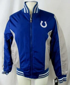 Indianapolis Colts Women Small Full Zip Reversible Jacket with Sequins ACOL 39 - Picture 1 of 12