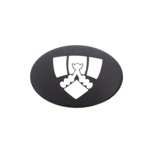4 x Wheel Centre Cap Badge in Black/Silver For Rover SD1 LMG6008 - Picture 1 of 2