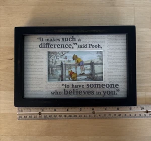 Disney Pooh 6x9 “It makes such a difference,”said Pooh, “to have someone who…” - Picture 1 of 8