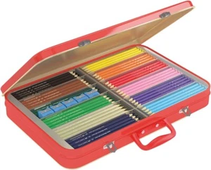 Faber-Castell Junior Triangular Colour Pencils 10 Colours Assorted Tin Of 240 - Picture 1 of 3
