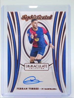 FERRAN TORRES 2024 IMMACULATE SOPHISTICATED AUTOGRAPH AUTO /49 Q2723 - Image 1 of 2