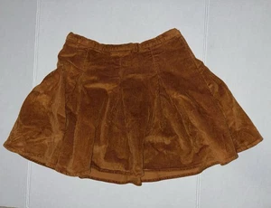 Minigonna donna junior, SO, plissettata in velluto a coste, arancione bruciato, taglia 9 nuova con etichette - Foto 1 di 3