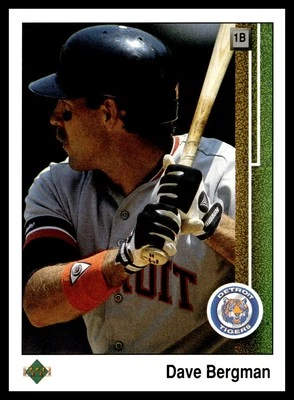 1989 Upper Deck #266 Dave Bergman Detroit Tigers Baseball Card - Image 1 of 2