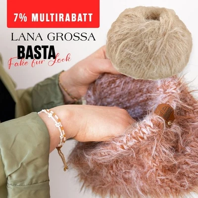 Lana Grossa BASTA 50 g | 50% Schurwolle 50% Polyamid | Fransengarn Fake fur look - Bild 1 von 2