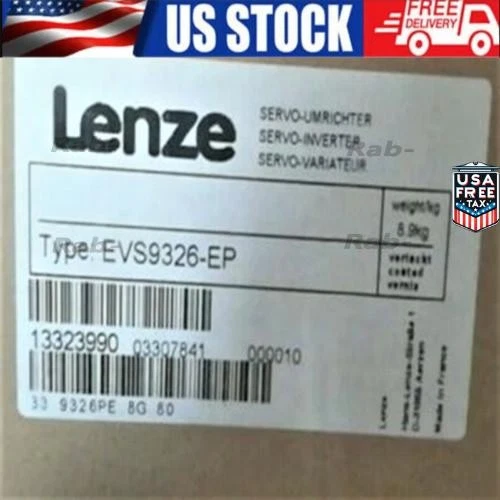 US Free TAX EVS9326-EP NEW LENZE SERVO INVERTER EVS9326-EP EVS9326EP - Image 1 of 1