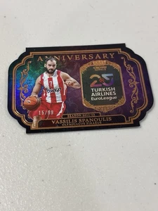 VASSILIS SPANOULIS 2024-25 Crown Royale 25th Anniversary RED #'d /99 - Picture 1 of 2