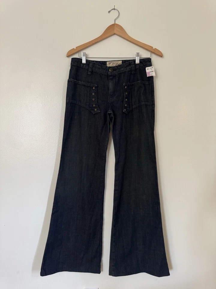 Jeans Henry Duarte acampanados Y2K Difíciles de encontrar nuevos con etiquetas Foto 1 de 4