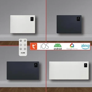 A-Line Electric Panel Heaters WIFI Smart White Anthracite Wall or Floor Install - Picture 1 of 19