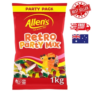 ALLEN'S Retro Party Mix Bulk Bag Lollies 1kg | AU Free Shipping | Best Quality - Picture 1 of 5