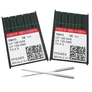 20 PIEZAS Groz-Beckert UYX128GAS Aguja de Cubierta para Hermano Juki Yamato Pegasus - Imagen 1 de 4