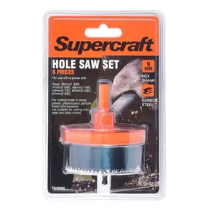 Supercraft Hole Saw Cutter 9mm 6Pcs TSH0000 - Picture 1 of 1