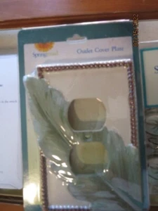 Vintage Springmaid Palm Tree Island Design Doppel Wandstecker - Bild 1 von 2