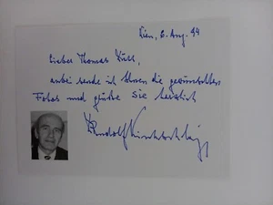 Rudolf Kirchschläger - Bundespräsident - original Autogramm - ca. 10x15cm - Schr - Picture 1 of 1