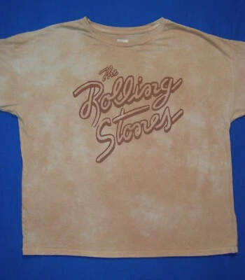 Camiseta The Rolling Stones Labios y Lengua Gira de Conciertos Marrón Tie Dye Talla L Foto 1 de 4