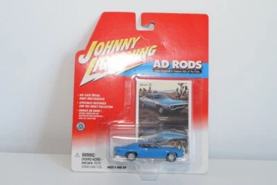 B8 1:64 3 pulgadas Johnny Lightning Ad Rods Plymouth Satellite 1972 azul sin ... - Imagen 1 de 4