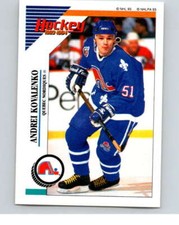 1993-94 Panini Stickers Hockey  #71 Andrei Kovalenko  Quebec Nordiques V83363