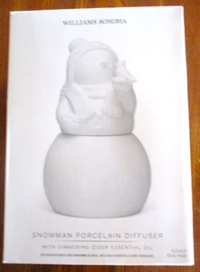 Williams Sonoma Porzellan SCHNEEMANN Apfelwein Öl Diffusor/Feiertag Figur, Neu im Karton - Bild 1 von 7