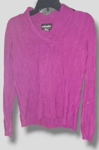 Women's Requirements Burgundy Collared Sweater Size M - Picture 1 of 3