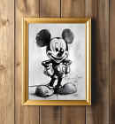 Walt Disney Sketch Art Concept Mickey Mouse Steamboat Willy Print Modern