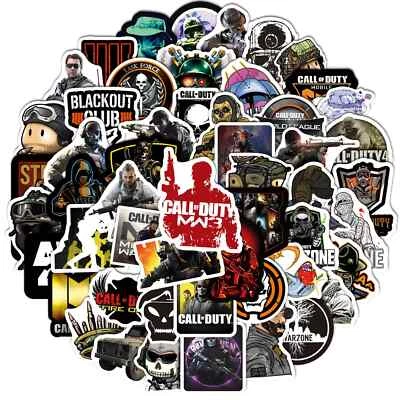 Call Of Duty Inspired Scrapbook/Skateboard Vinyl Sticker Set Of 50 Pieces - Image 1 of 4