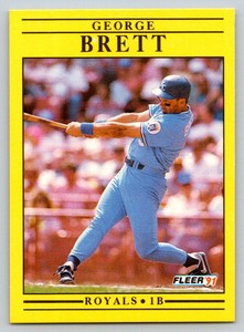 1991 Fleer #552b George Brett