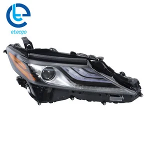 Headlight For 2021 2022 Toyota Camry XSE Passenger Black W/LED Signal Lamp Right - Picture 1 of 13