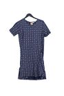 FatFace Women's Midi Dress UK 8 Blue Cotton with Lyocell Modal A-Line