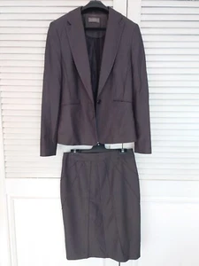 Jacqui E Women's Business Suit Set – Blazer & Skirt – Size 10 – Charcoal Grey - Picture 1 of 17