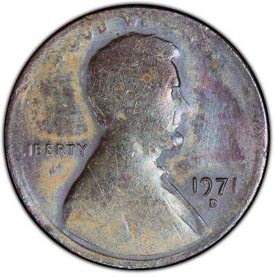 1971-D PCGS AU53 Underweight 39% 🔴 Foreign, Pattern, or Error?  ✅✅ Lincoln Cent - Image 1 of 4