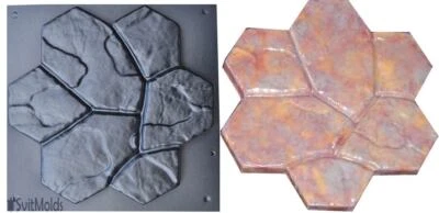 Betonform DIY Pflastersteine für Garten Gehweg, Beton Gehweg Formen S65 - Bild 1 von 4